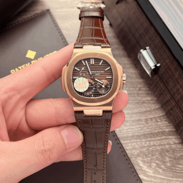 Patek Philippe Nautilus 5712 Chocolate Dial Leather Strap GR Factory 40mm