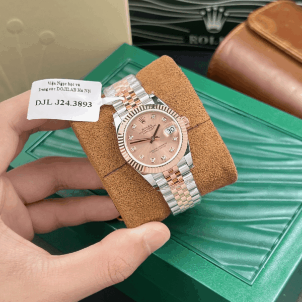 Rolex DateJust 18K Rose Gold Women's Pink Dial GM Factory 31mm