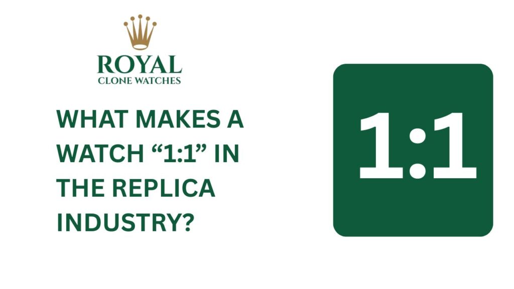 What Makes a Watch 1 1 in the Replica Industry