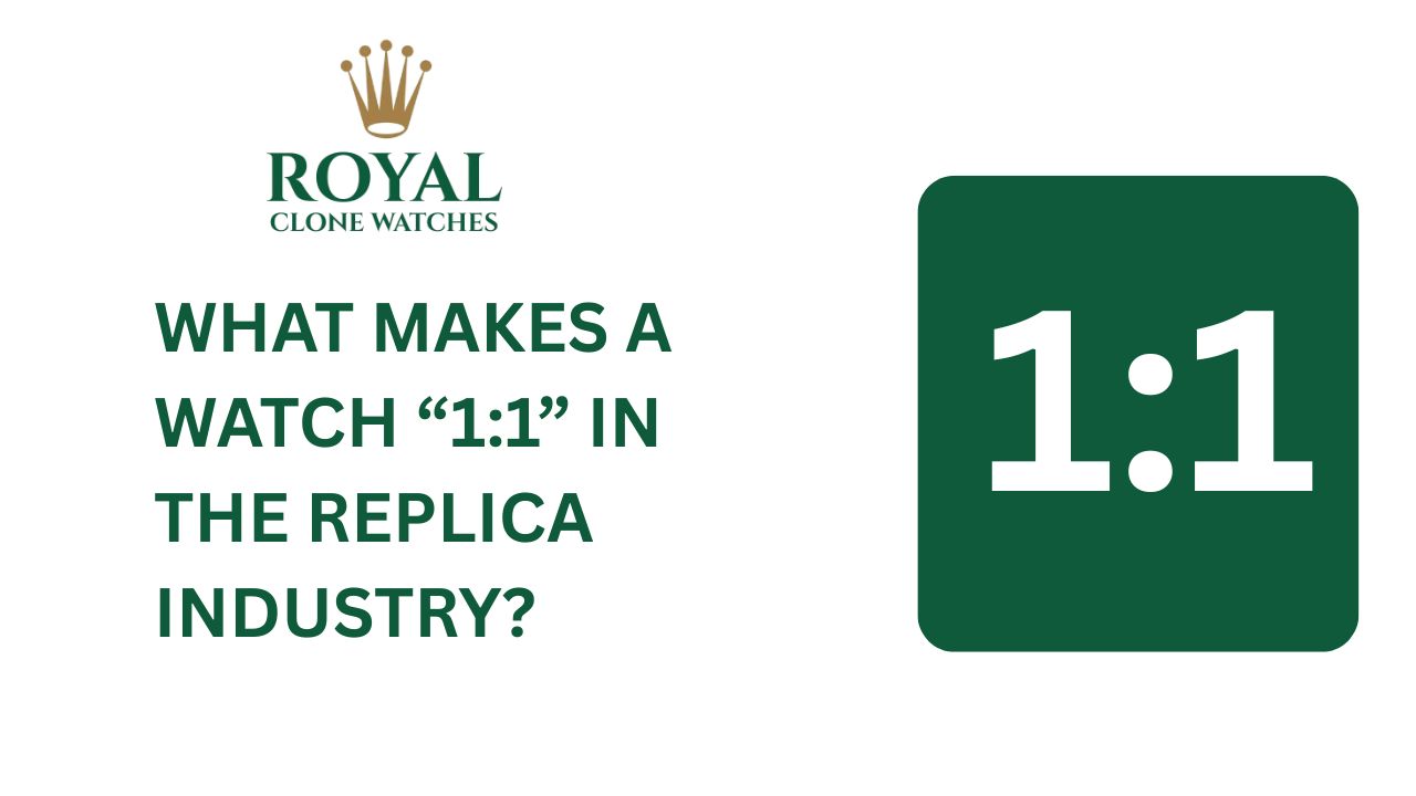 What Makes a Watch 1 1 in the Replica Industry