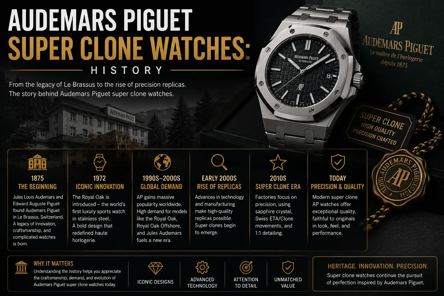 Audemars Piguet Super Clone Watches: History