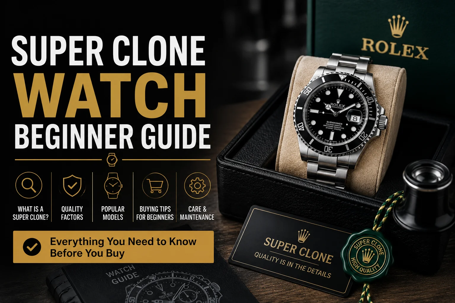 Super Clone Watch Beginner Guide