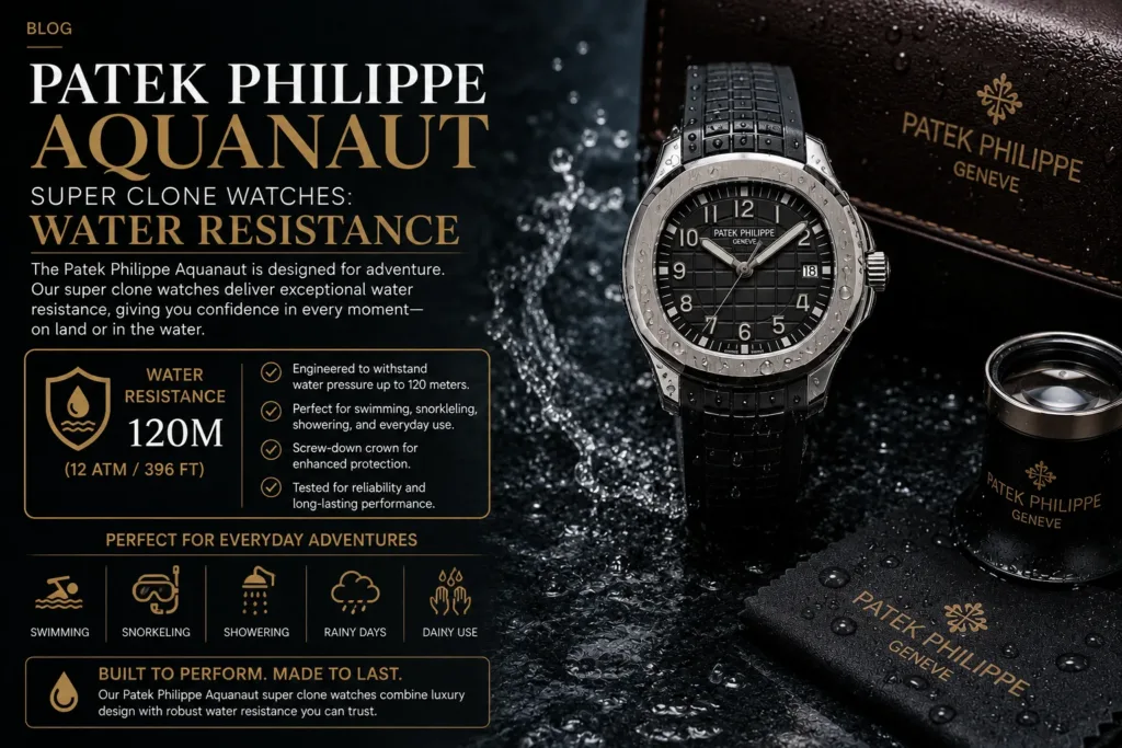 Patek Philippe Aquanaut Super Clone Watches: Water Resistance