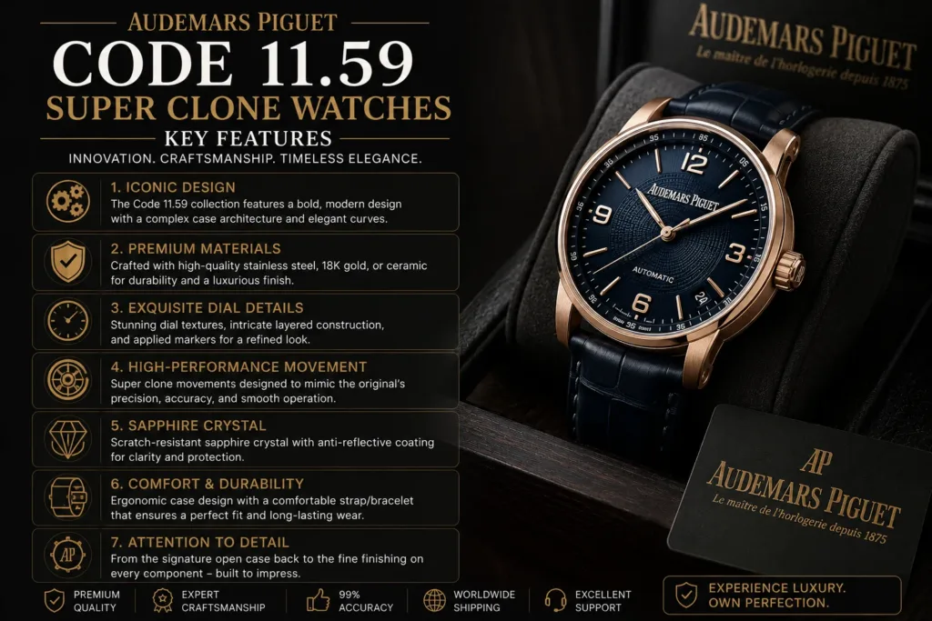 Audemars Piguet Code 11.59 Super Clone vs Original Watches