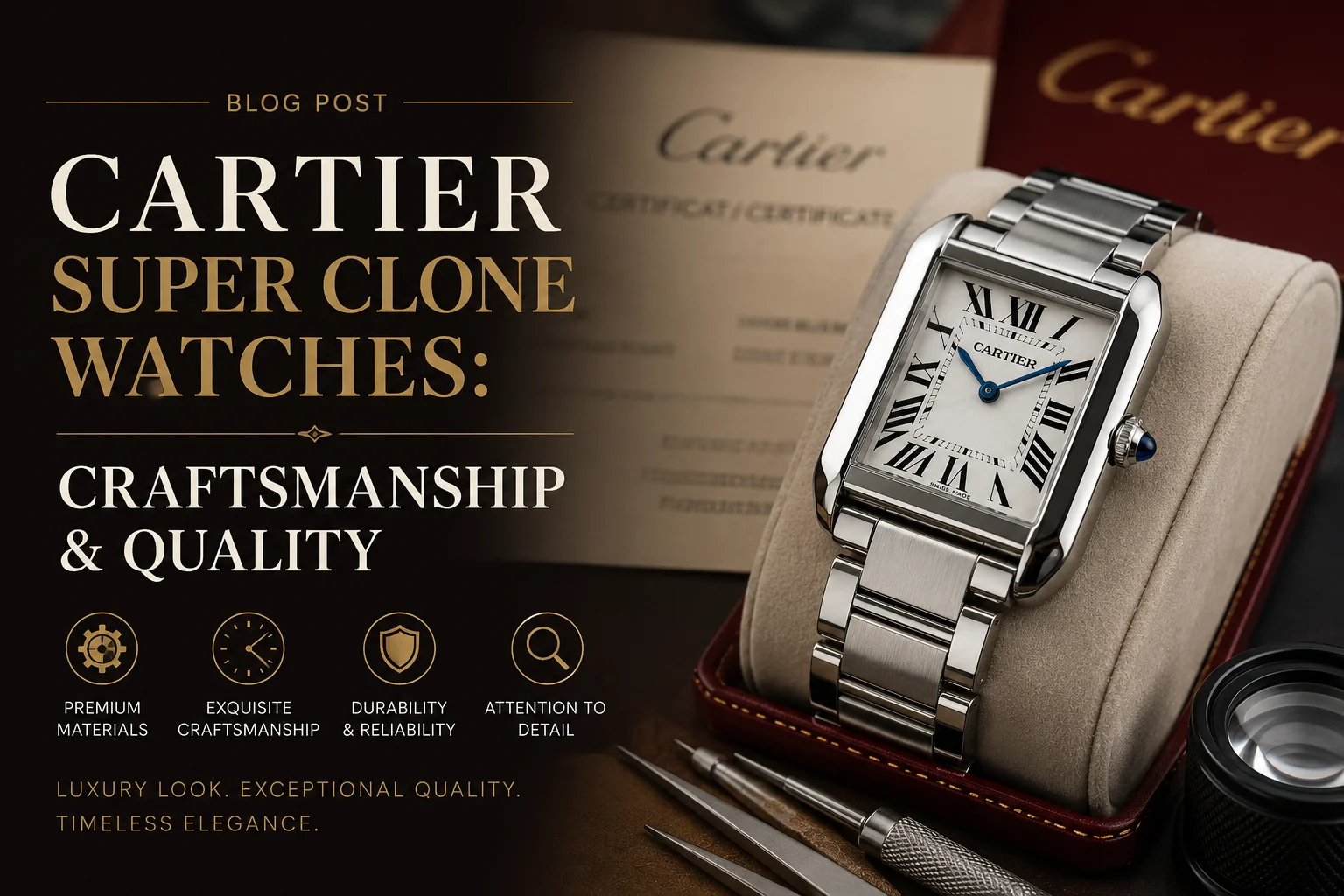 Cartier Super Clone Watches: Craftsmanship & Quality