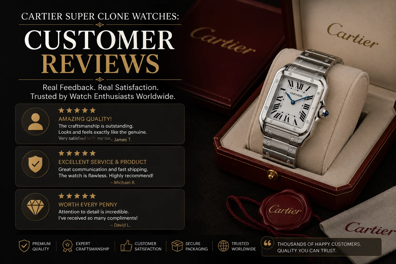 Cartier Super Clone Watches: Customer Reviews